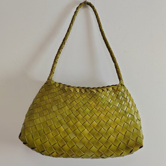 DRAGON DIFFUSION Vintage woven leather shoulder bag - Picture 2 of 10